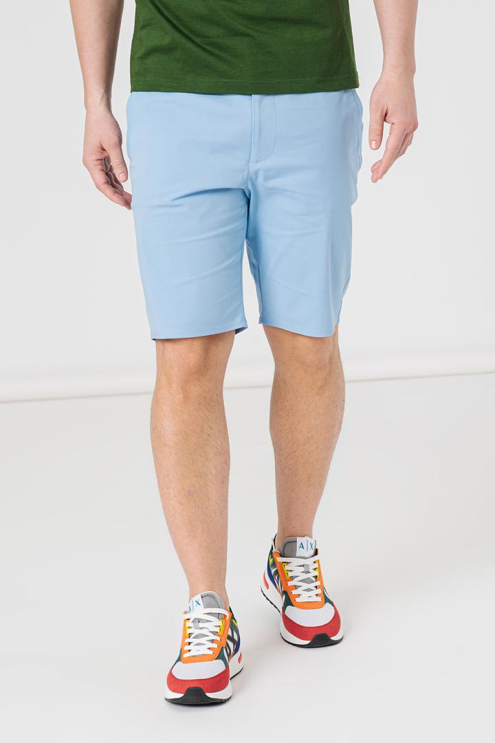 PANTALONI SCURT CASUAL BARBATI BLUE XXL - imagine 4