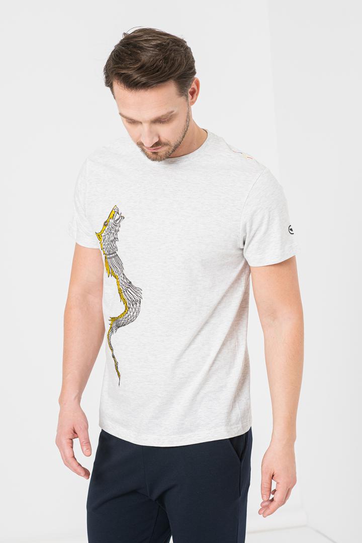 TRICOU CASUAL DRACON BARBATI LIGHT GRAY-XXL - imagine 5