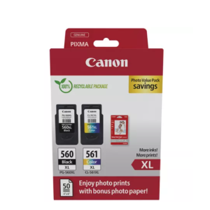 Cartus CANON PG-560XL/CL-561XL PHOTO VALUE PACK, Black, Cyan, Magenta, Yellow