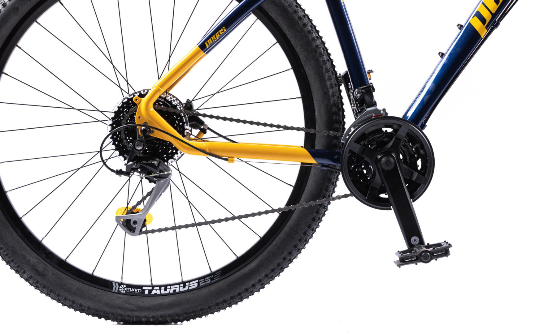Bicicleta MTB Pegas DRUMET L 29'' BLEUMARIN GALBEN - imagine 4