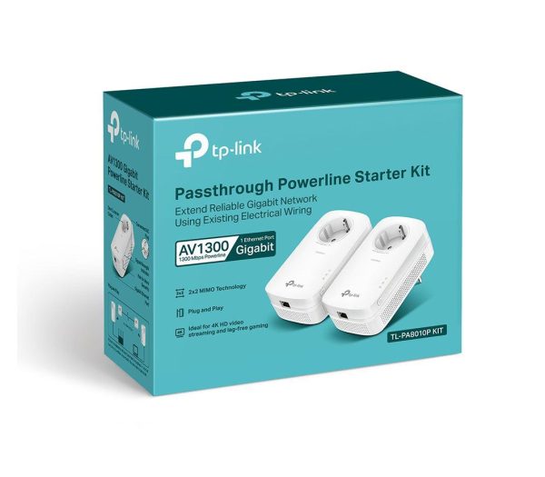 TP-Link AV1200 Gigabit Passthrough Powerline Starter Kit, TL-PA8010PKIT, HomePlug AV2, - imagine 4