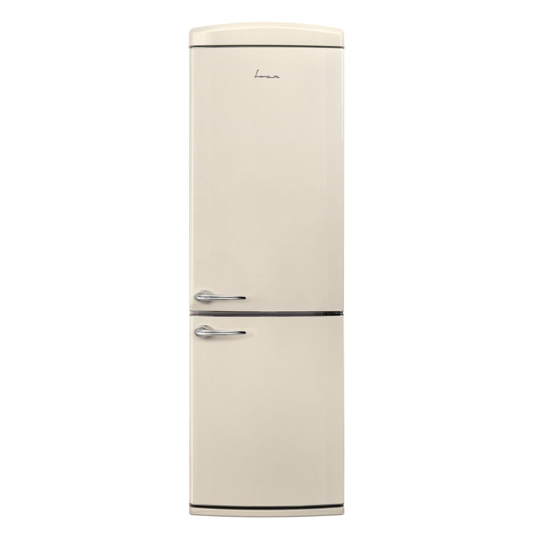 Combina frigorifica FRAM FC-VRR341BGE++, 340 l, Clasa E, Crem