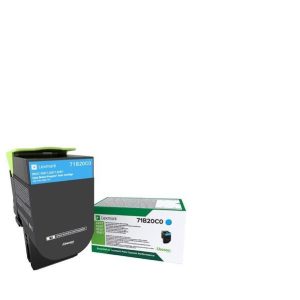 Toner Lexmark 71B20C0, Cyan