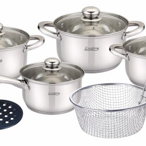 MADELINE, SET GATIT INOX 10 PIESE, COOKING BY HEINNER
