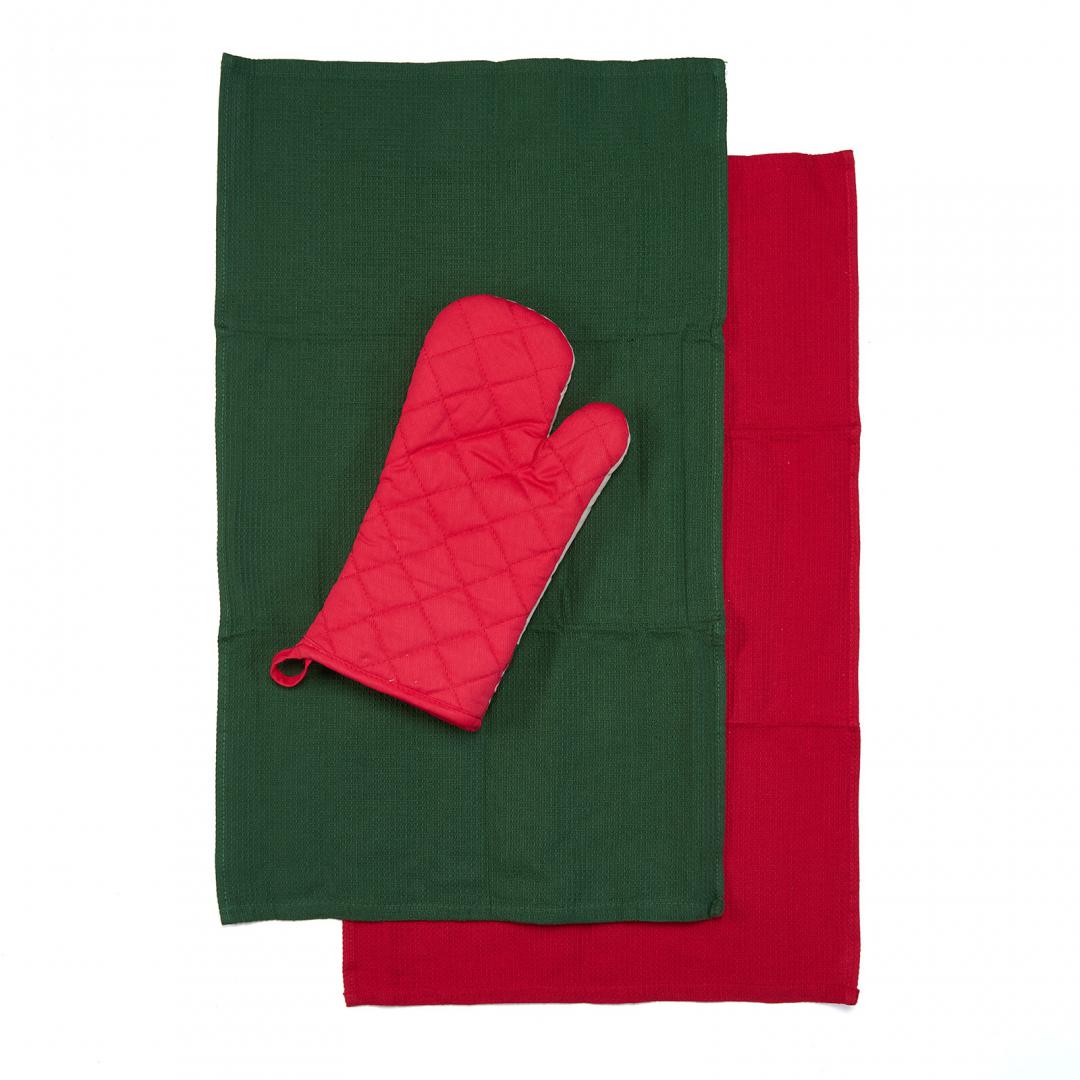Set manusa bucatarie 3 piese Craciun Car - imagine 4