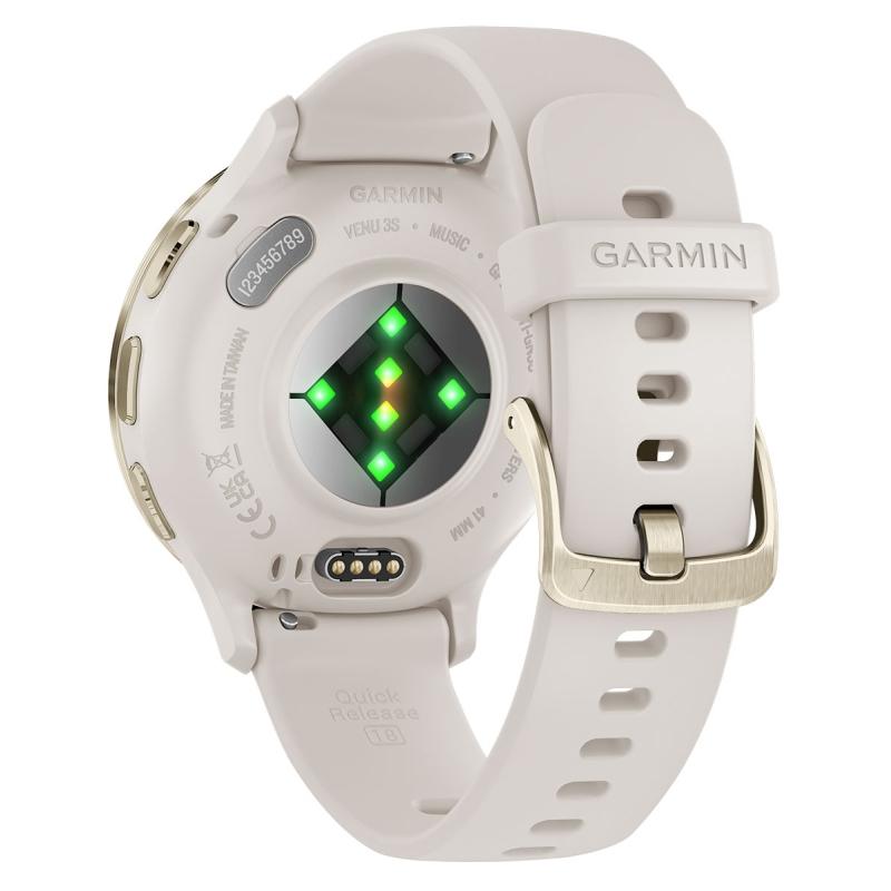 Ceas Garmin Venu 3S, Ivory/ Soft Gold - imagine 4