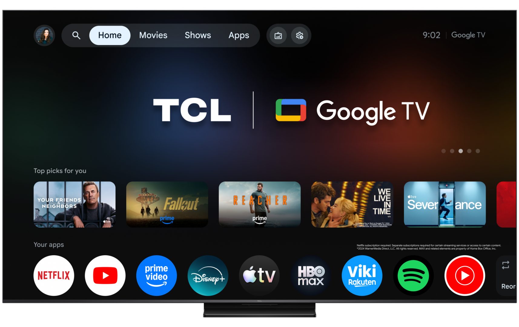 Televizor QD-MiniLED TCL 65MQLED75L, 164 cm, Smart Google TV, 4K - imagine 3