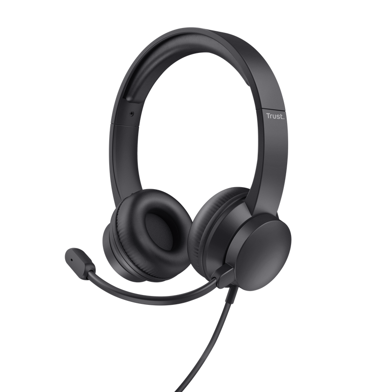 Casti Head-band Trust Ayda, Wired, negru