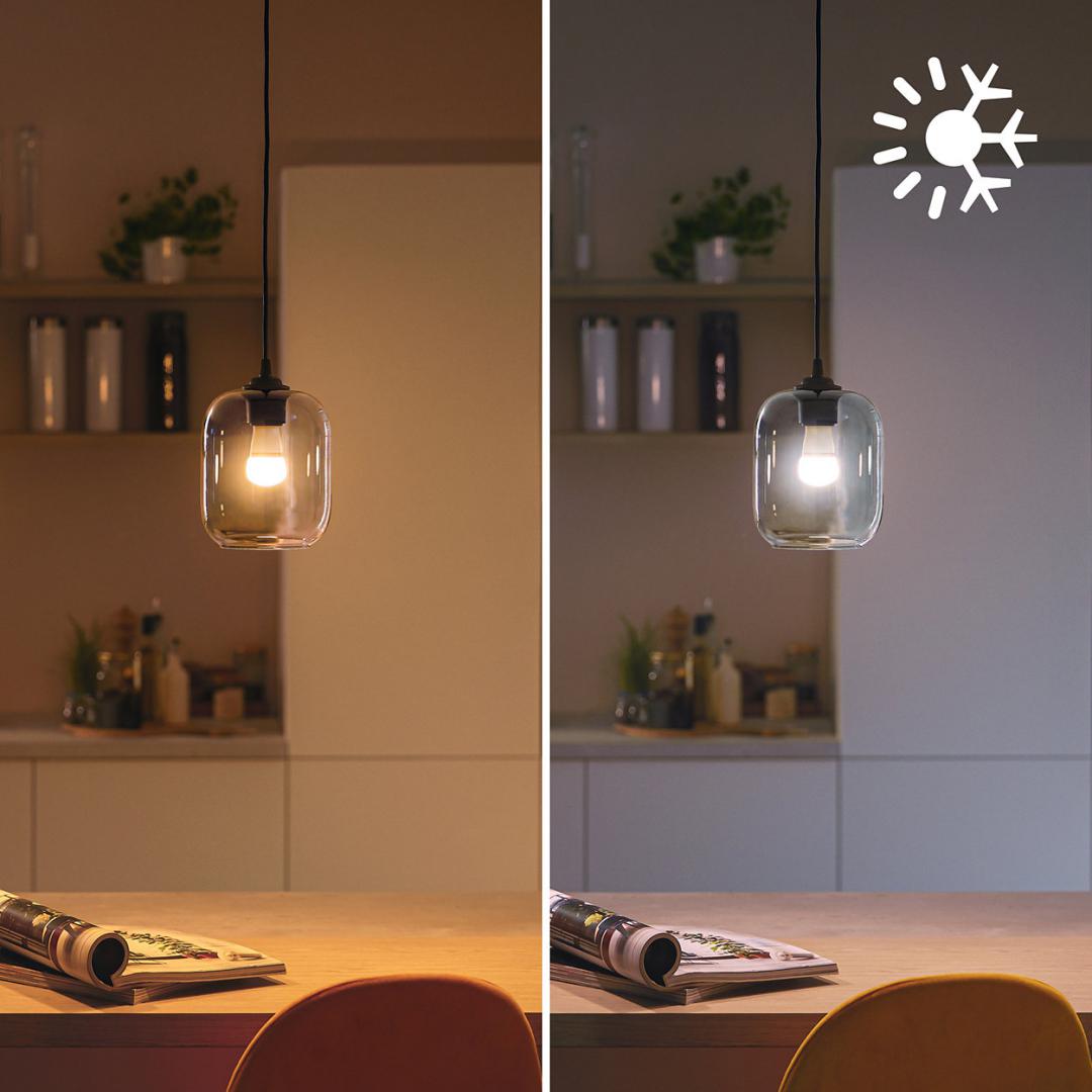 Bec LED RGB inteligent Philips Bulb P45, Wi-Fi, Bluetooth, E27, - imagine 5