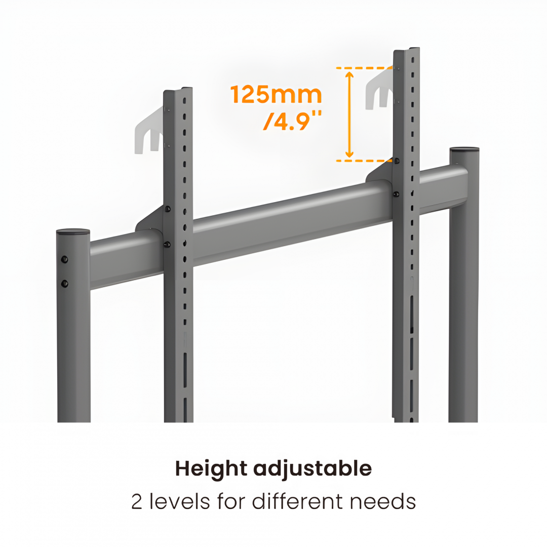 Stand TV mobil Serioux TV15068FW, compatibilitate dimensiune ecran 50"-86, - imagine 5