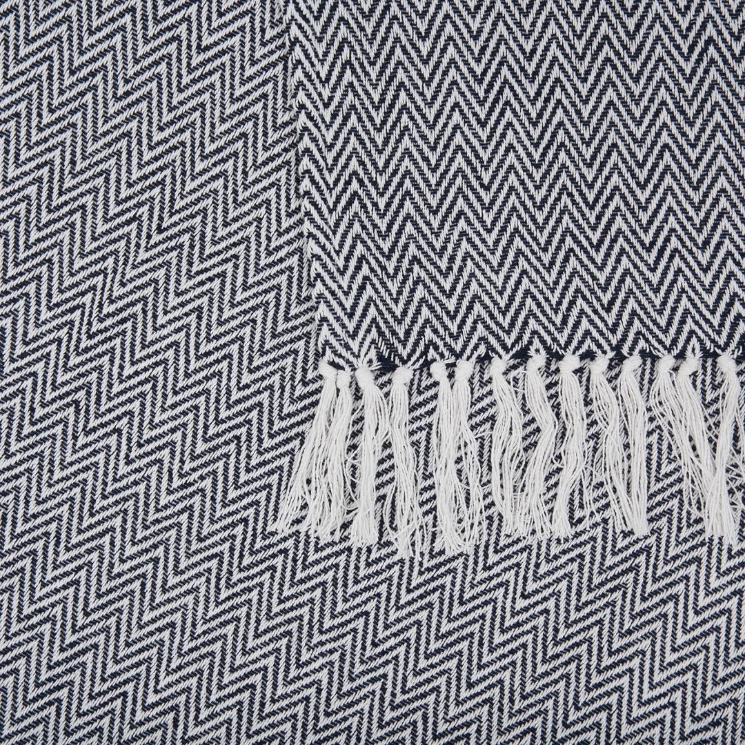 CUVERTURA PLED 200X220 CM ZAG BLACK - imagine 5