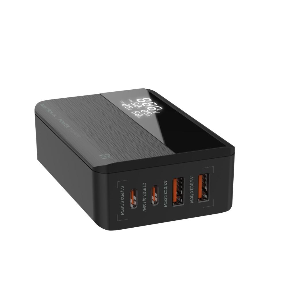 Incarcator retea Serioux 100W GAN Quick Charge, Intrare: 100-240V~ 50/60Hz