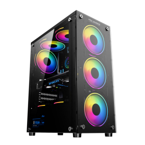 Carcasa PRO GAMING ELEMENT, RGB, Mid Tower, Black