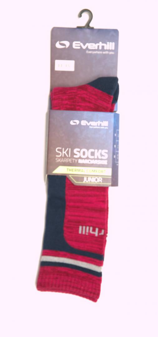 SOSETE SKI JUNIOR EVERHILL ROSU-NEGRU 30-32 - imagine 3