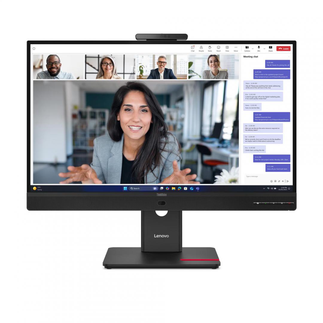 Monitor Commercial Lenovo ThinkVision T27QD-4v, 27", 2560 x 1440 pixeli, - imagine 4