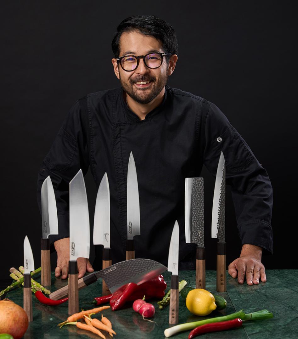 CUTIT SANTOKU 18 CM, RIKITO WATANABE, SAMURAI GOURMET, COOKING BY - imagine 9