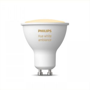 Bec LED inteligent Philips Hue Spot, Bluetooth, GU10, 5W, 350