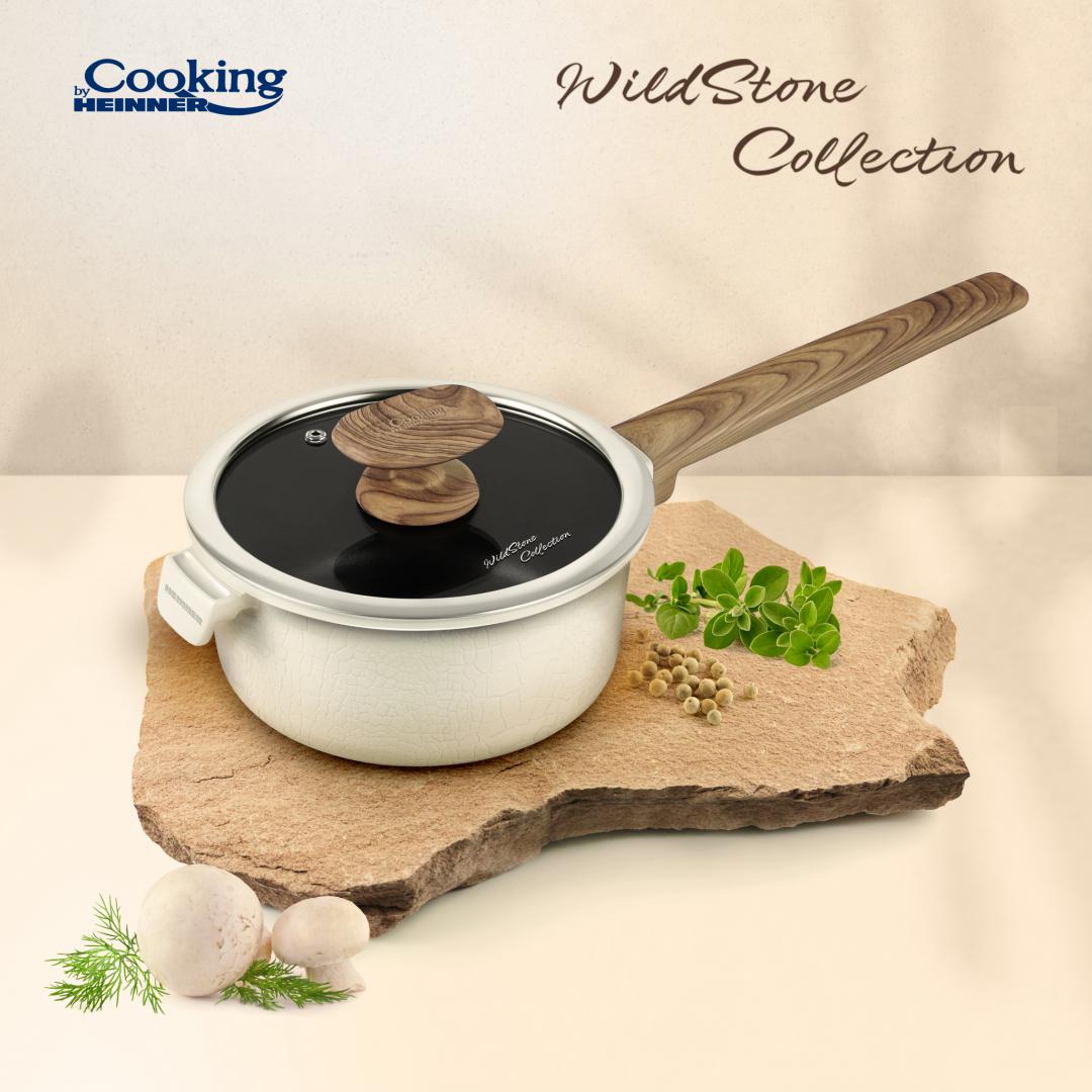 CASEROLA ALUMINIU+CAPAC 18x9 CM, WILD STONE, COOKING BY HEINNER - imagine 4