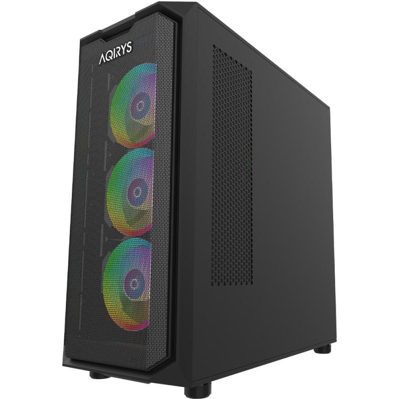 Carcasa AQIRYS Wezen PRO, RGB, Mid Tower, Black - imagine 3