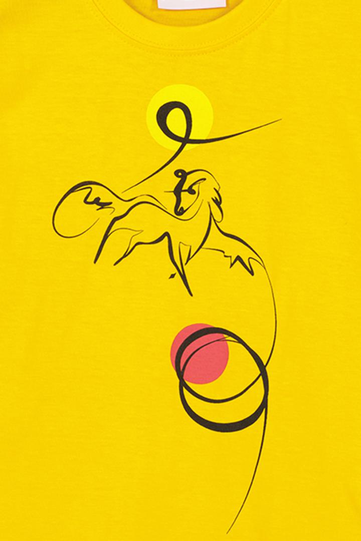 TSHIRT CASUAL C CAL PEGAS YELLOW-10 - imagine 4