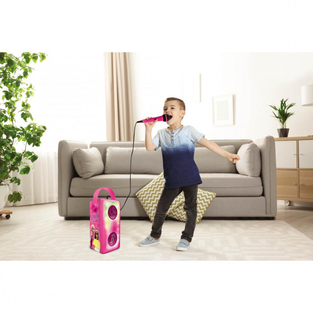 BOXA CU LUMINI&MICROFON FARA FIR, BARBIE - imagine 7