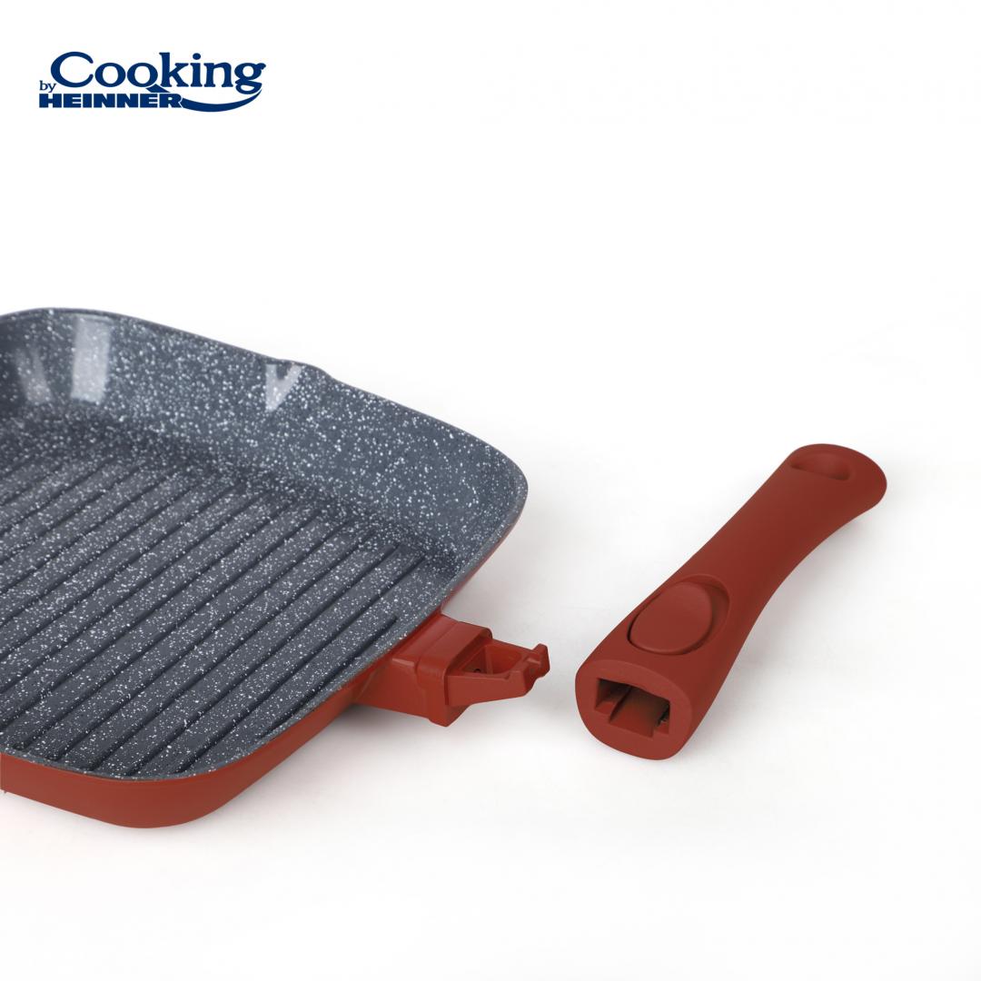 TIGAIE GRILL ALUMINIU TURNAT+CAPAC 24x4 CM,CALABRIA, COOKING BY HEINNER - imagine 6