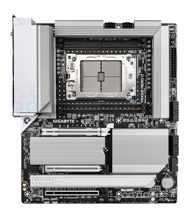 Placa de baza Gigabyte TRX50 AERO D, Socket sTR5, DDR5, - imagine 3