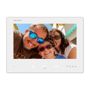Monitor videointerfon color Hikvision DS-KH7300EY-WTE2/White, 7-inch, rezolutie: 1024 × 600,