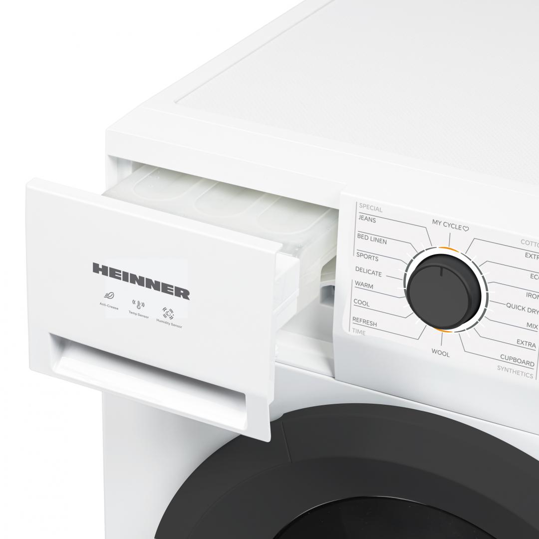 Uscator de rufe HEINNER HHPD-M8N13PBKE++, 8 kg, Clasa: E, Alb - imagine 3
