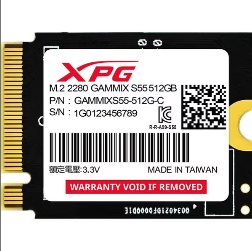SSD intern ADATA XPG Gammix S55, 512 GB, PCI Express