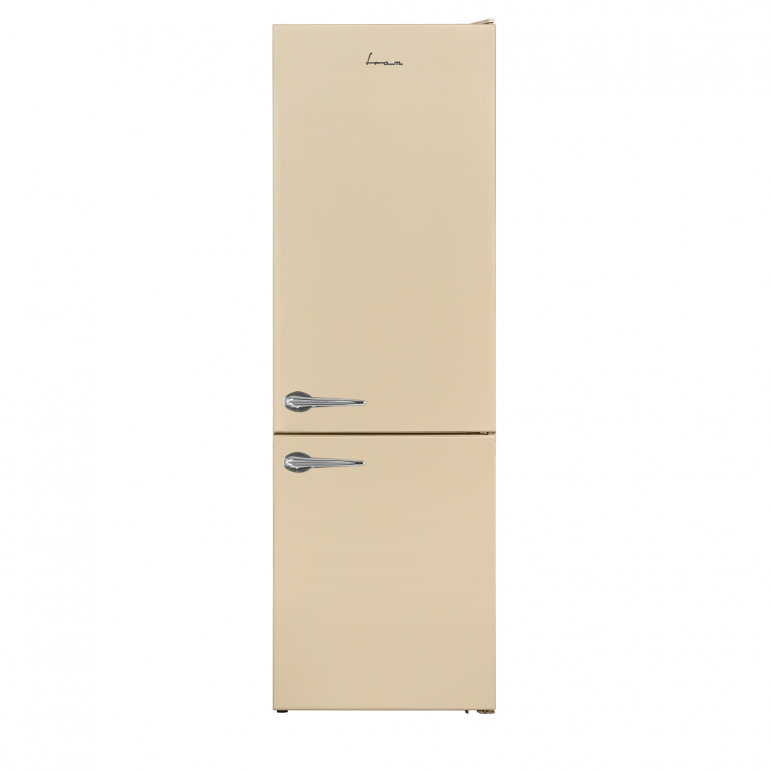 Combina frigorifica FRAM FC-VRL2681BGE++, 268 l, Clasa E, Crem