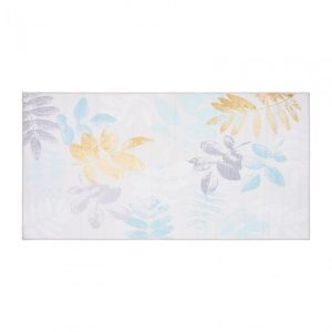 Covor printat, LEAFS 70x140 cm, lavabil cu spate antialunecare, inaltime