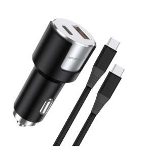 Incarcator Auto LEMONTTI LIAFCPD20WNA, 20W, 2 porturi, Negru