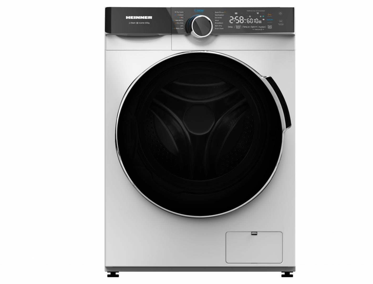 Masina de spalat rufe cu uscator HEINNER HWDM-M814IVKA, 8/6 kg,