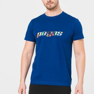 TRICOU LOGO MULTICOLOR BARBATI ROYAL BLUE-M