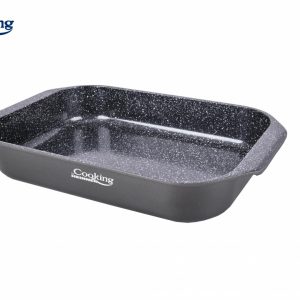 TAVA ALUMINIU CU ACOPERIRE CERAMICA 39.5x26 CM, DARK LINE, COOKING