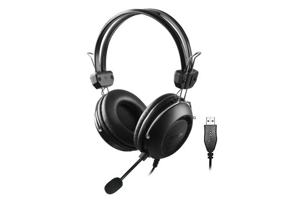 Casti Head-band A4TECH HU-35, Wired, Negru