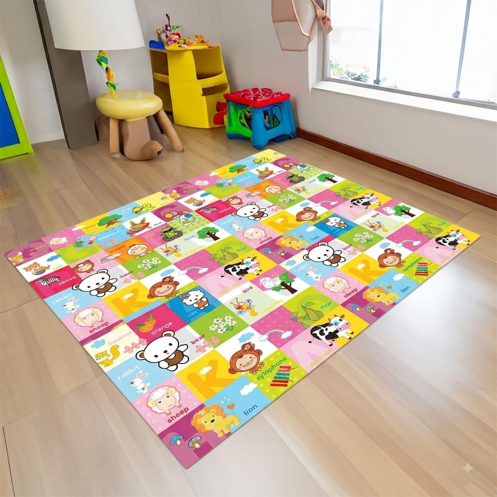 Covor de joaca pentru copii U-Grow, din spuma, pliabil, 2 - imagine 5