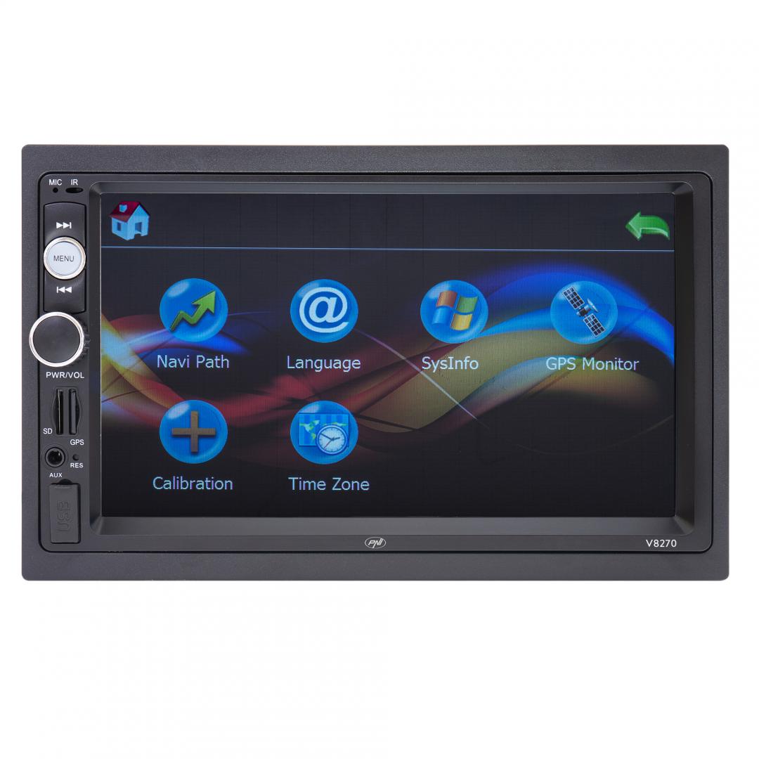 Navigatie multimedia PNI V8270 2 DIN cu GPS MP5, touch - imagine 5