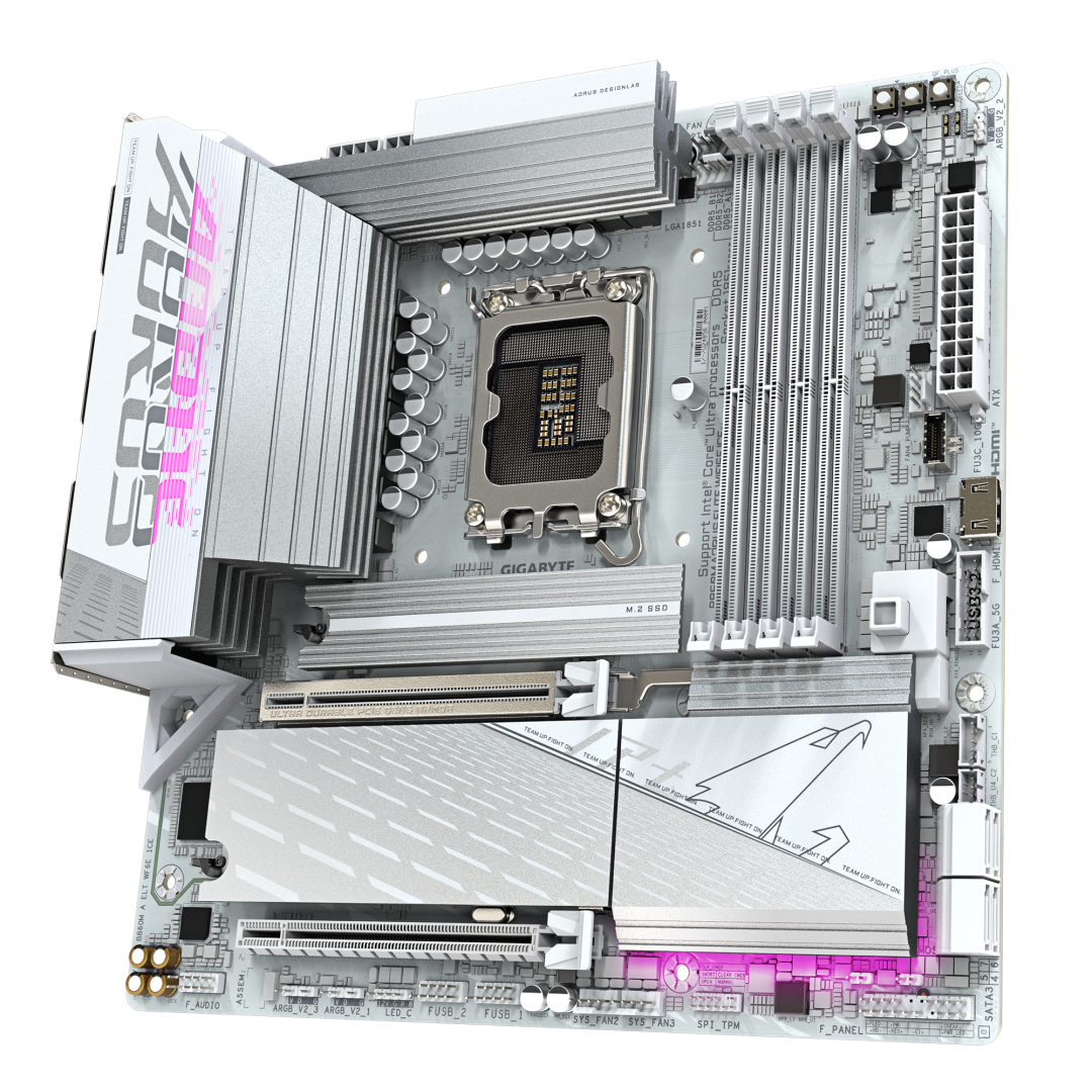 Placa de baza Gigabyte B860M AORUS ELITE WIFI6E ICE, Socket - imagine 5