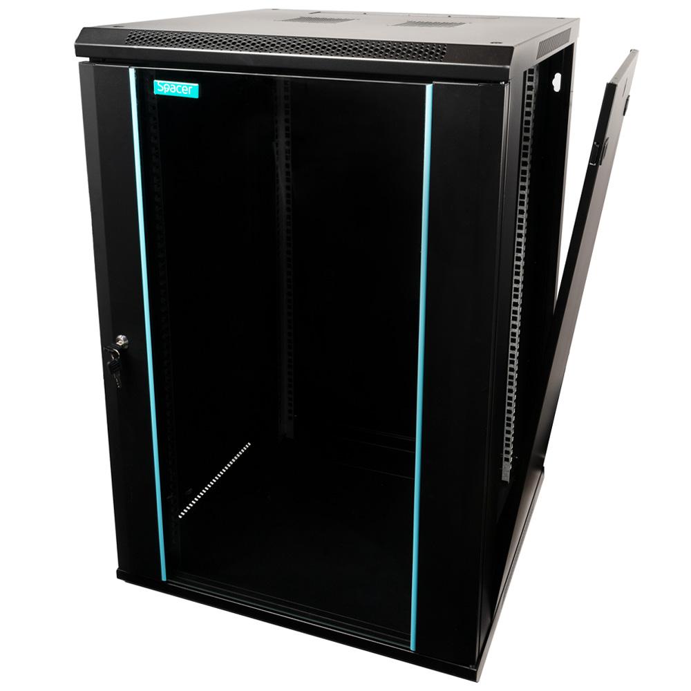 CABINET 19″ SPACER 18U 600x600mm, fixare pe perete, Flatpack (dezasamblat), - imagine 4