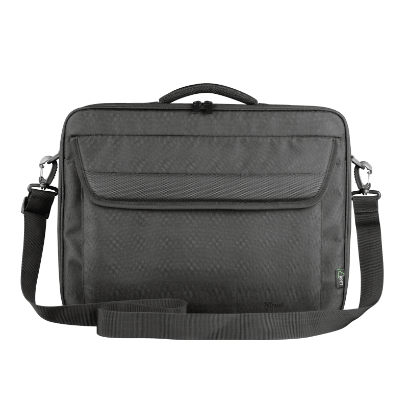 Geanta laptop Trust Atlanta, Negru, 2 ani Garantie