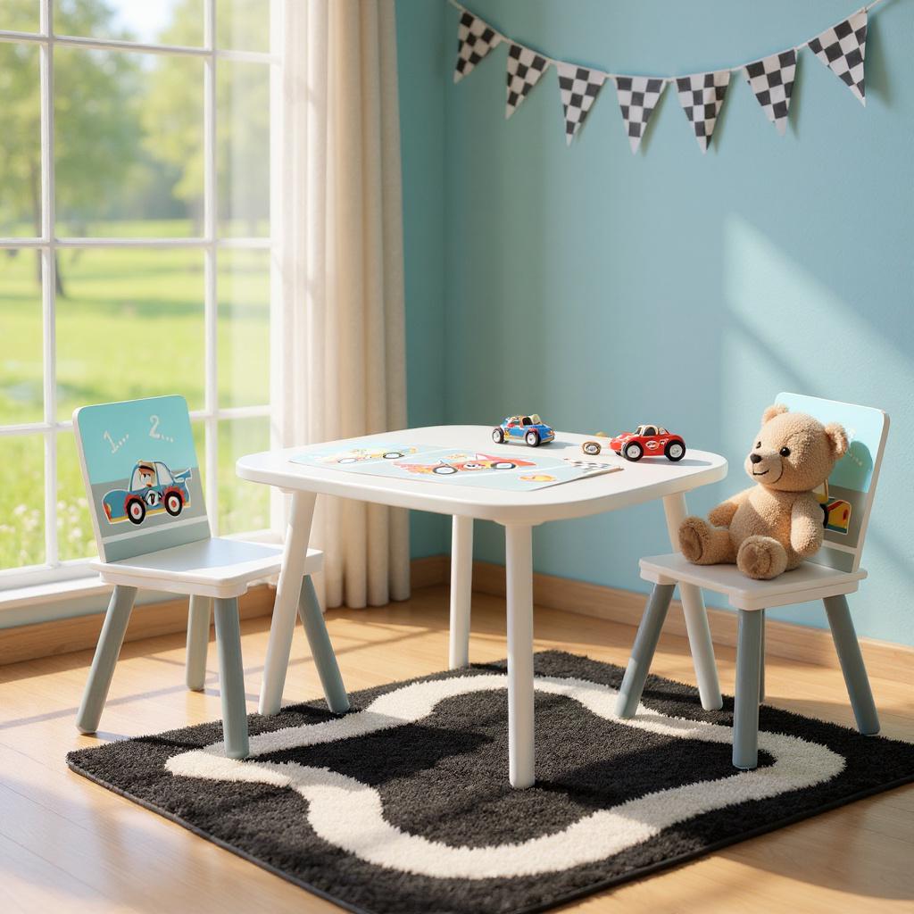 Set 2 scaune +birou Cars, U-Grow - imagine 4