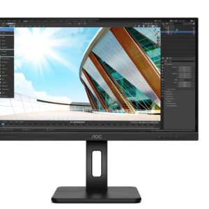 Monitor Consumer AOC Q24P2Q, 23.8", 2560 x 1440 pixeli, Black,