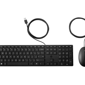 Kit Wired tastatura si mouse HP 320MK, taste numerice, Negru
