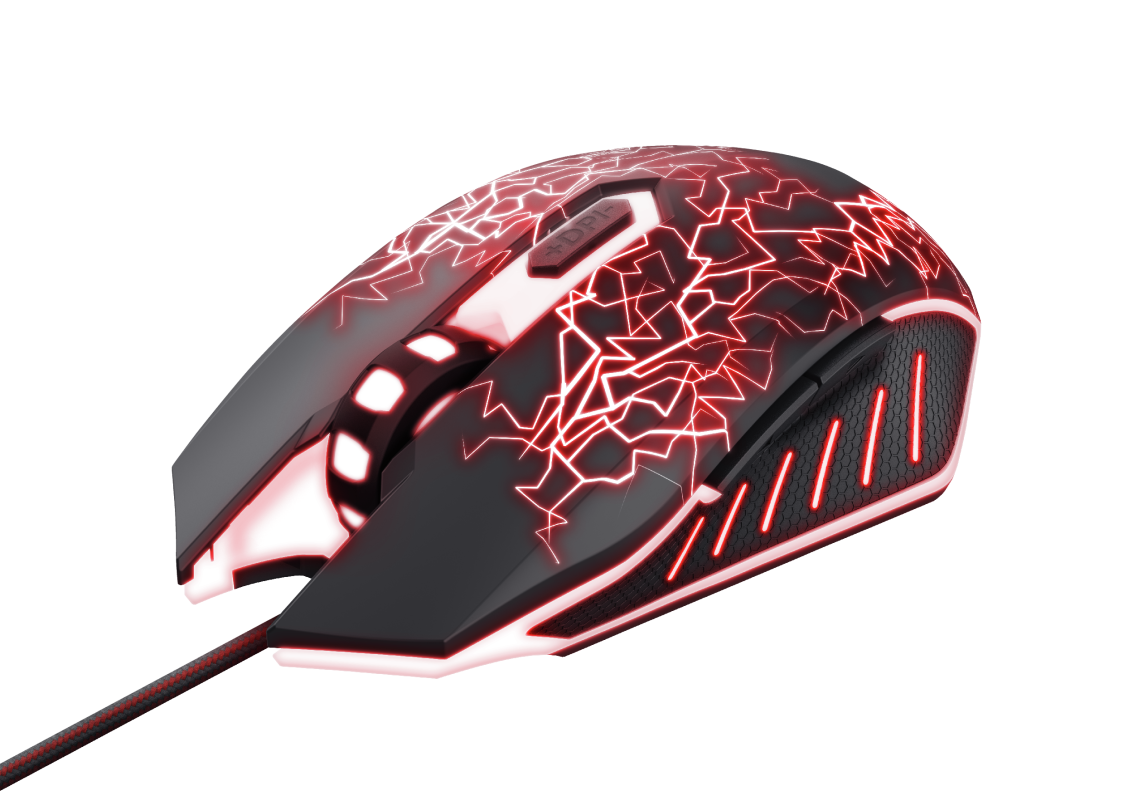 Mouse Gaming Trust GXT 105X Izza, 4000 DPI, Multicolor
