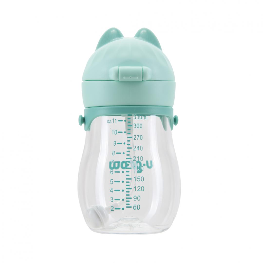 Cana cu pai si curea, tritan 330 ml, U-Grow - imagine 5