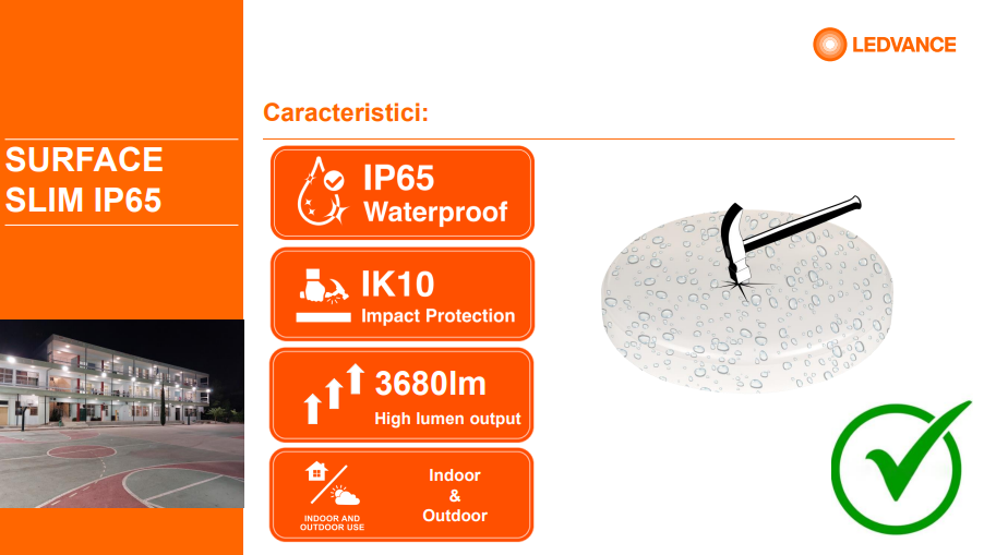 Plafoniera LED pentru exterior cu senzor de miscare Ledvance SURFACE - imagine 4