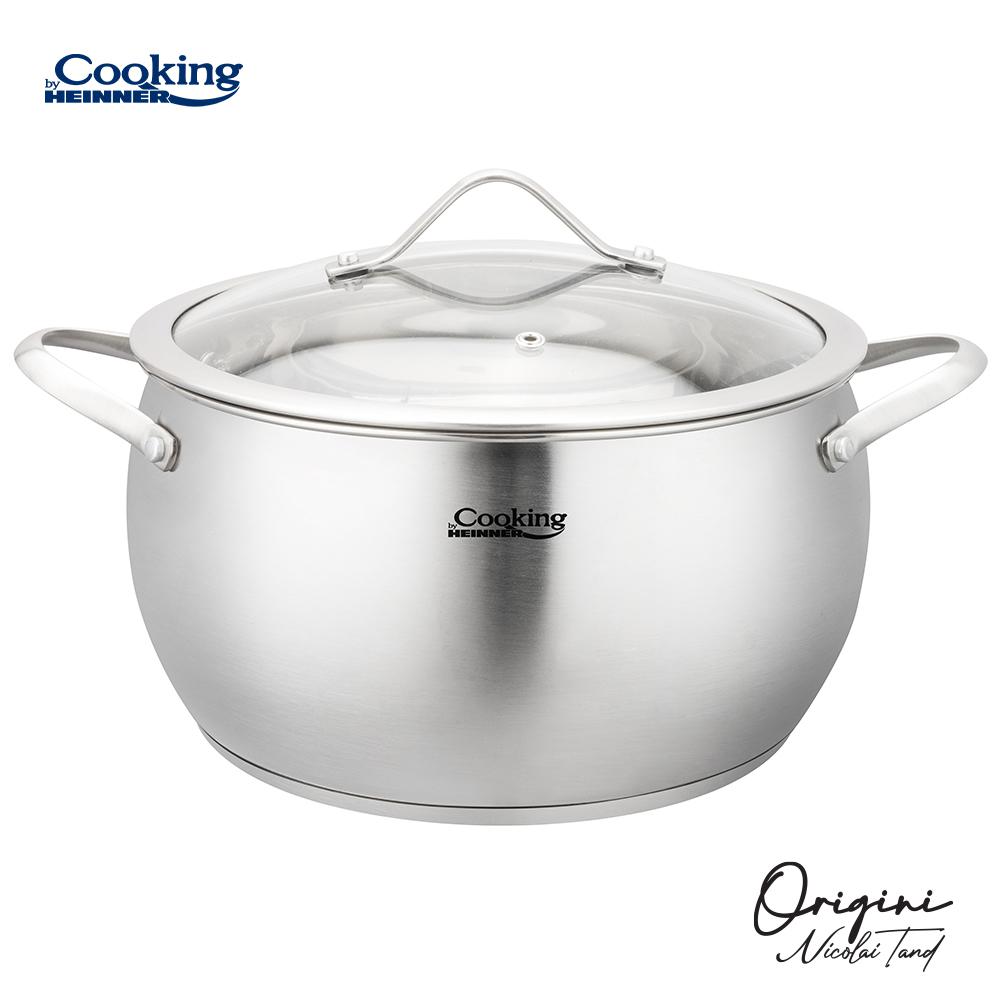 SEMIOALA INOX+CAPAC 24X13.5 CM, 6L, NICOLAI TAND, ORIGINI, COOKING BY