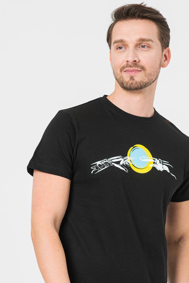 TRICOU CASUAL MANA BICICLETA BARBATI BLACK-XXL - imagine 6